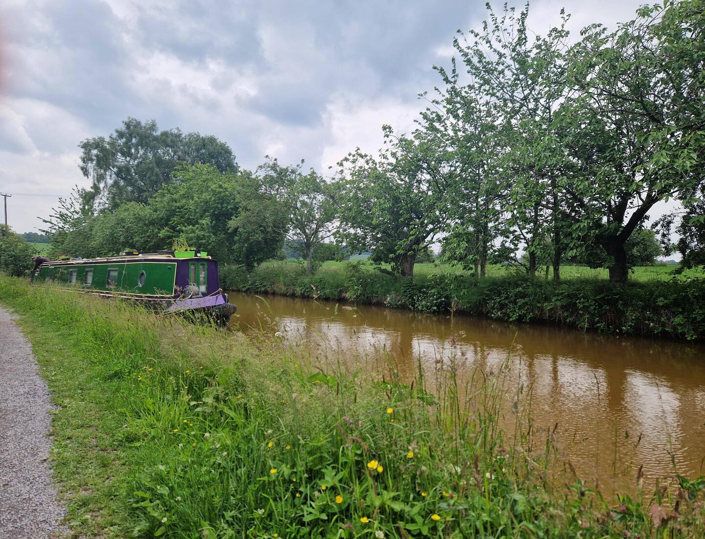 Opposite the cow field