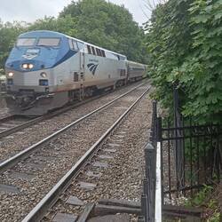 This express comes past at 60-70 mph (without much warning). but Graeme shoots it anyway!