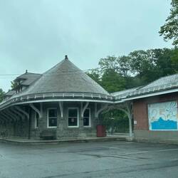 Old Garrison Landing railroad depot, right across the river from West Point Military Academy