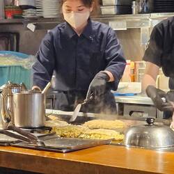Okonomiyaki en préparation !