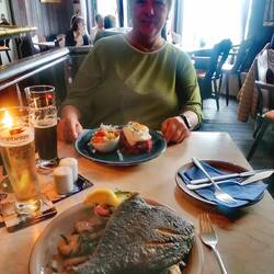 Bestes Essen im Urlaub :Flunder und Labskaus😉😋