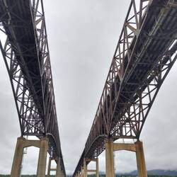 Twin spans of the Newburgh-Beacon highway bridges. You can never have too many bridges.