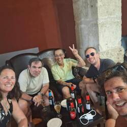 Hanging out with friends from Belgium, Spain n USA