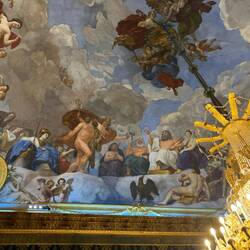 Hercules fresco in the evening dinner room of Charles I