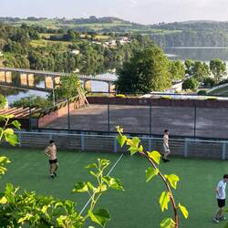 View towards the bridge