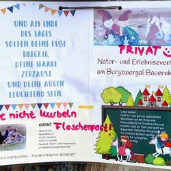 Schöne Werbung / Einladung für Kinder