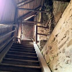 Steil die Stiege hinauf ...