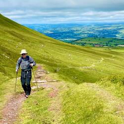 On the way up