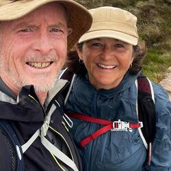 Congratulatory selfie for reaching 705m