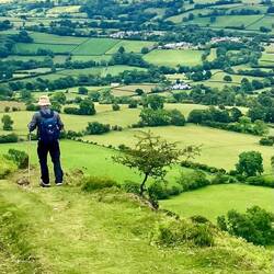 On the way down - Longton in the distance