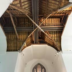 Roof detail exposed in old Kilkenny church