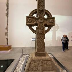 Celtic cross in the Kilkenny museum