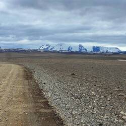 Huge empty spaces as we pedal acroas the lava fields