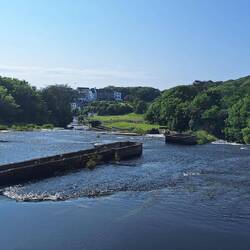 The river before the falls
