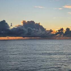 Sunrise as we approach Samoa.