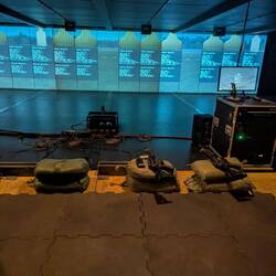 Got to practice my shooting! It was way harder lying down