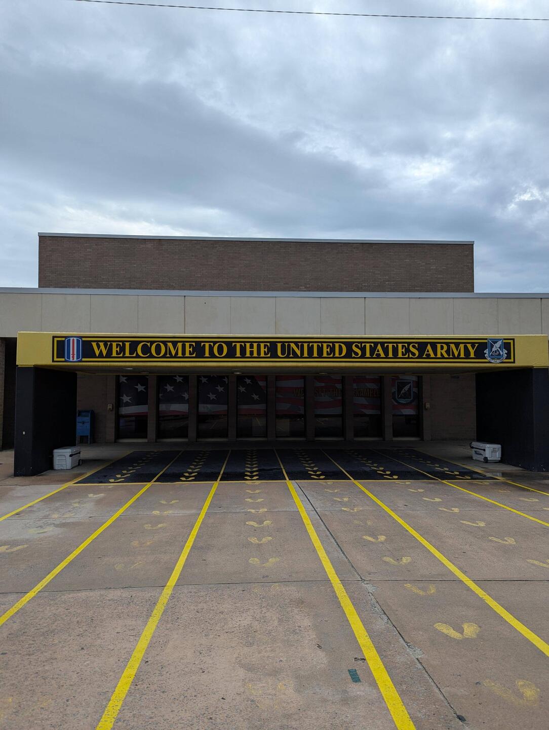 Might have just joined the Army (just kidding!) This sign is what new trainees see when they arrive