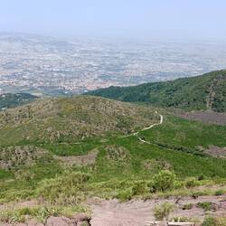 See the windy, narrow road below?