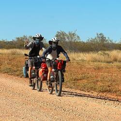 Cyclists on the Plenty