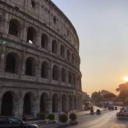 Sonnenuntergang am Colosseum