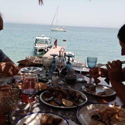 ⛵☀️ SUNSHINE ⚓ankert vor 🍻Nikos beach bar