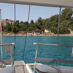 Nikos beach bar in Porto Roma