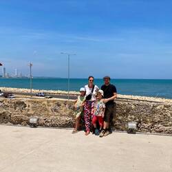 Devant la mer des Caraïbes ☀️