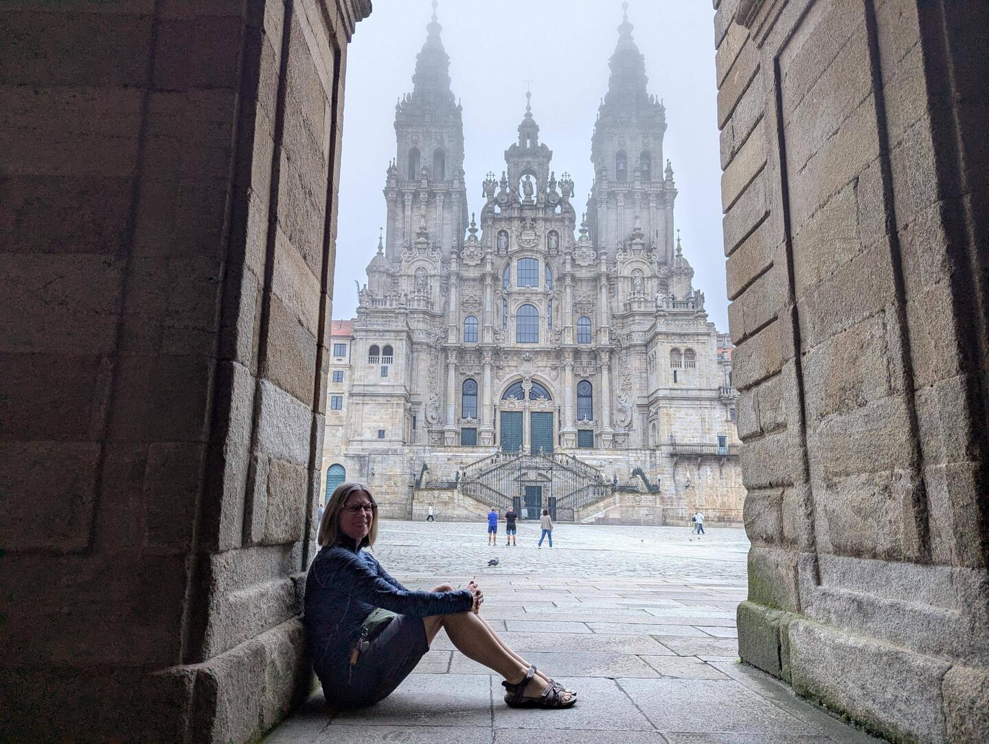 Santiago de Compostella Cathedral this morning.