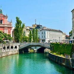Triple Bridge & Prešeren Square