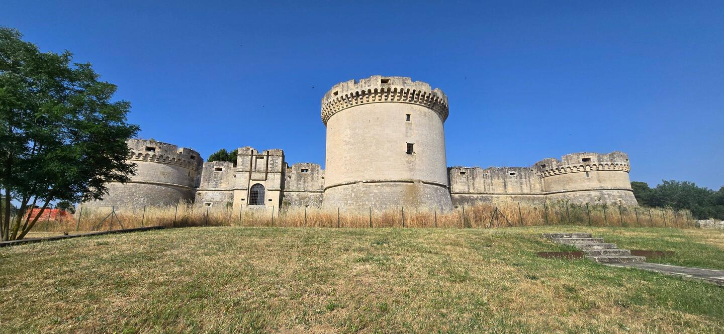 Castelllo Tramontano, near our hotel. Started in 1501, never finished.