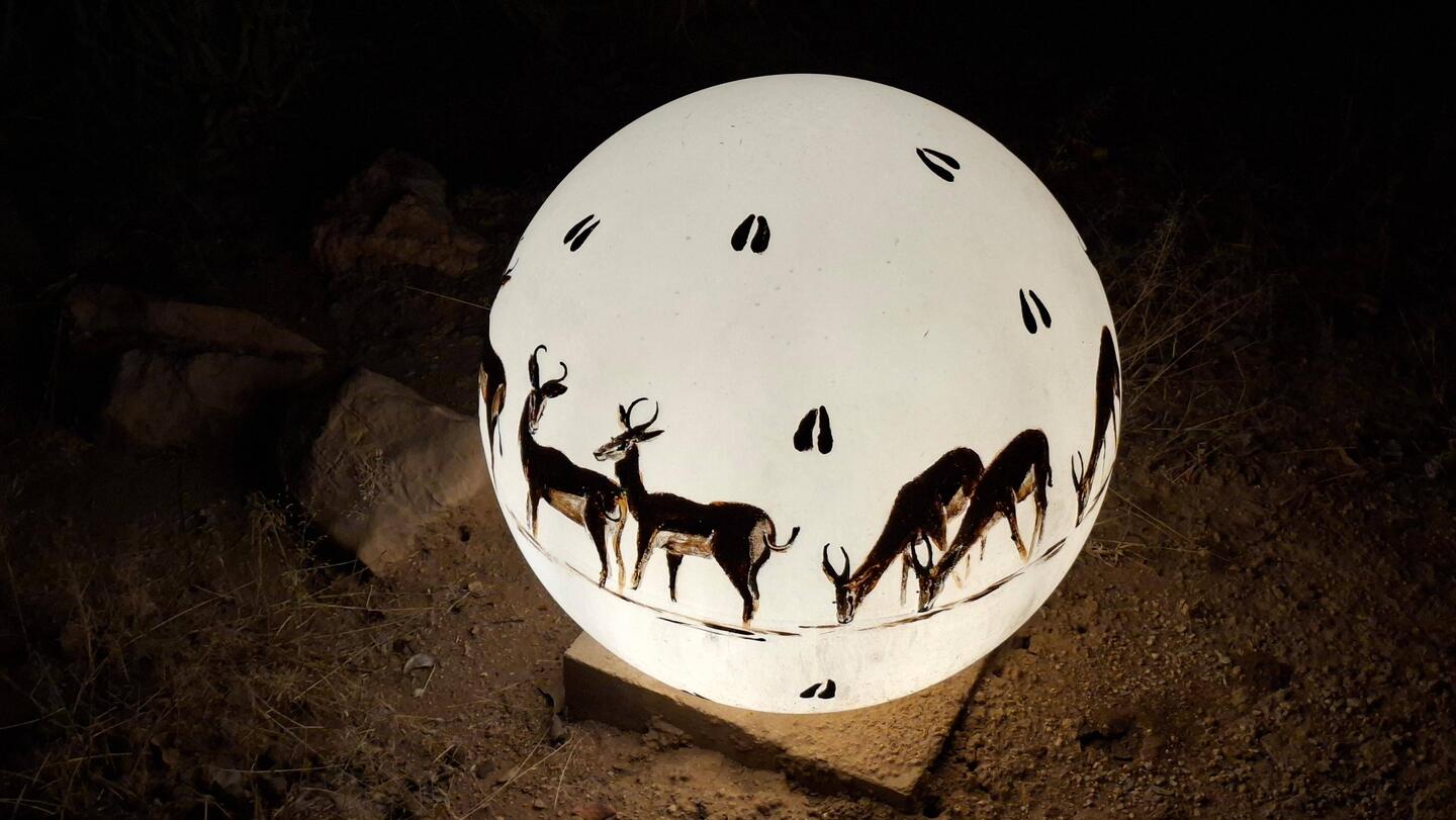 Wunderschöne Lampen auf dem Lodge-Gelände 😍