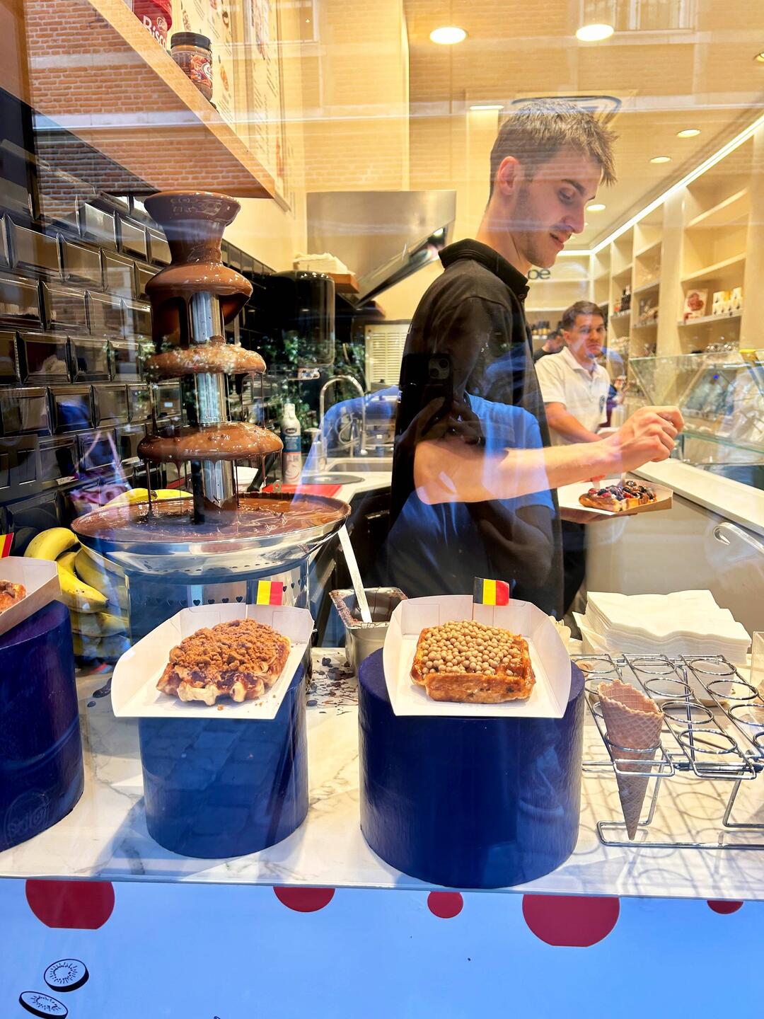 Brüsseler Waffeln dürfen nicht fehlen