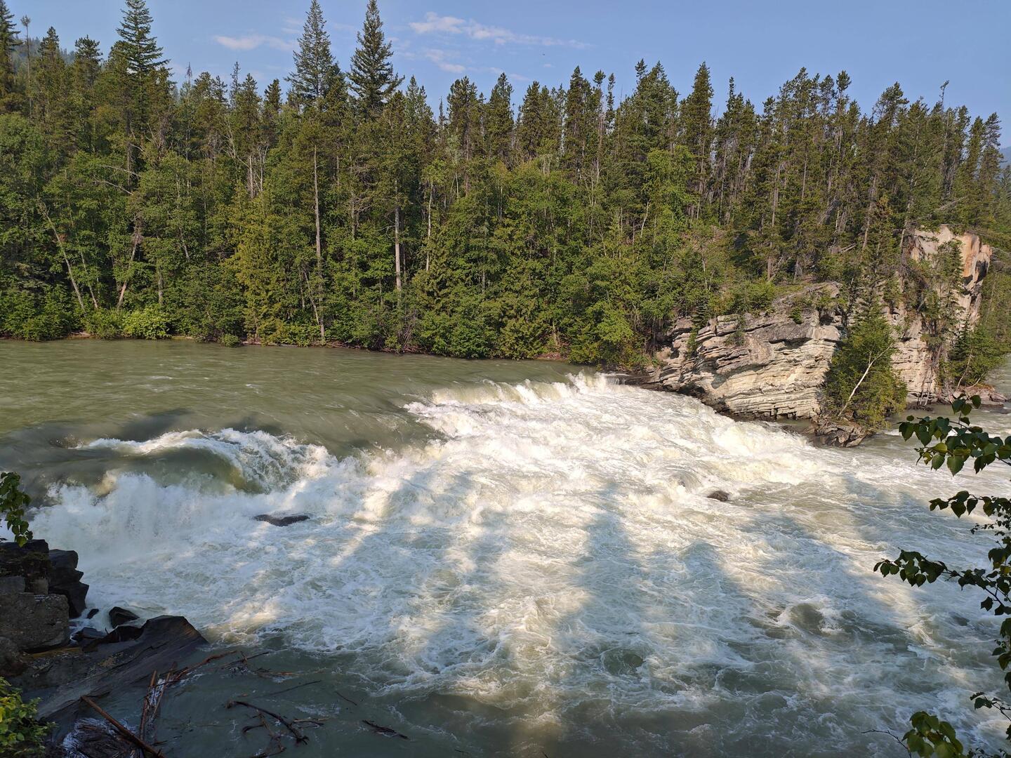 Rearguard Falls, Fraser River. 1000 km von Pazifik entfernt. Bis hier wandern die Lachse 🐟
