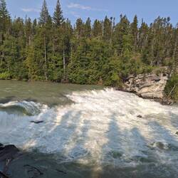 Rearguard Falls, Fraser River. 1000 km von Pazifik entfernt. Bis hier wandern die Lachse 🐟