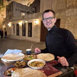 Lecker Hummus und Falafel 😋