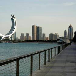 Katara Towers im Stadtviertel Lusail