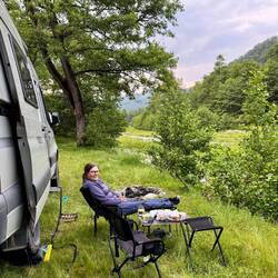 Die lokalen Würstchen haben Gabi nicht so gut geschmeckt! Dafür war ein Käse besonders lecker!