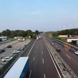 View from inside the Autogrill