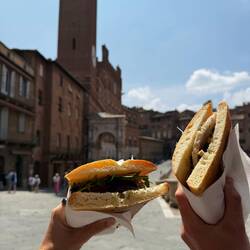 Phenomenal paninis in the plaza