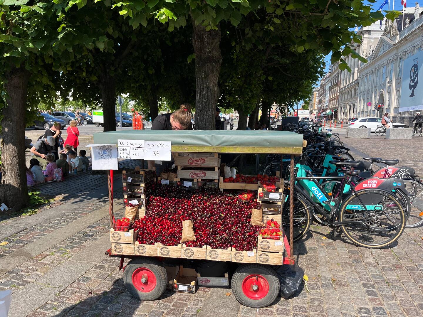 Cherries and strawberries!