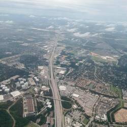 Flying into Houston
