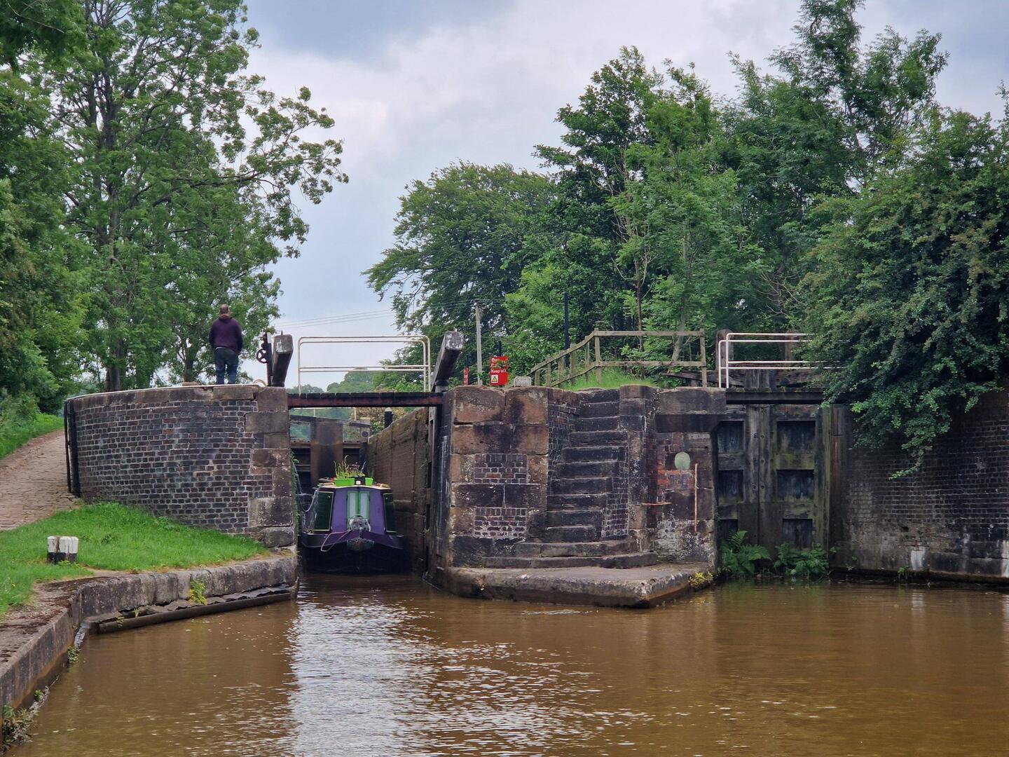 Just one of the twin locks operational now.