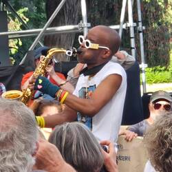Haitian and Canadian multi-instrumentalist Jowee BasH! Omicil