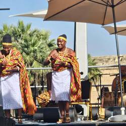 Seperewa Agofoma ensemble from Ghana, with the seperewa, the traditional Ghanaian harp
