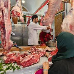 This butcher is our host's brother and kinda famous on Instagram