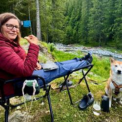 Nach einem kleinen Snack geht es meiner Crew wieder sichtlich besser!