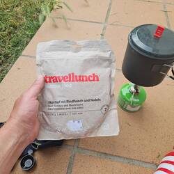 Heute das letzte Menue... dann muss ich das auch nicht mehr herumschleppen