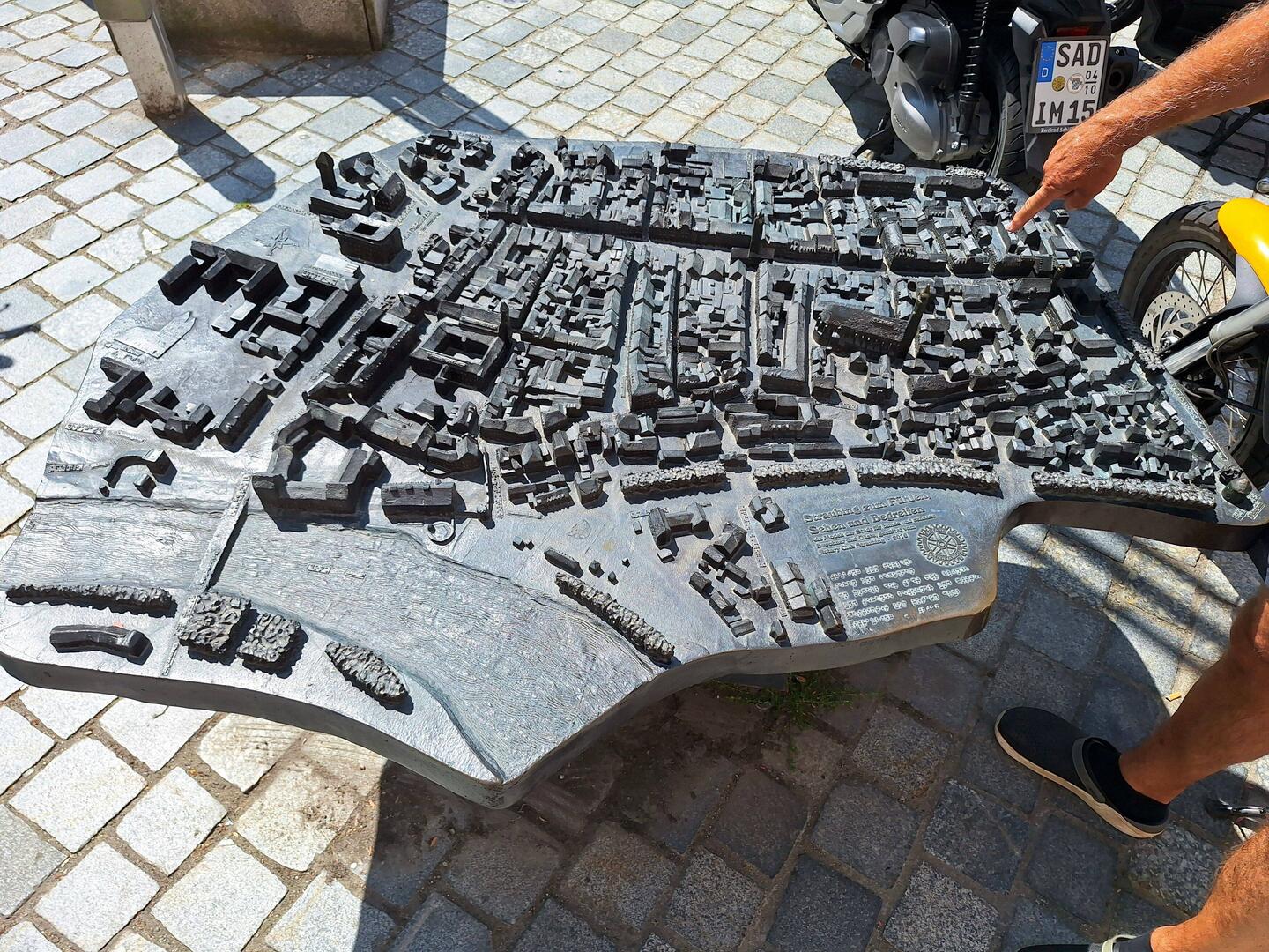 Metall-Modell / Relief von Straubing, da sind wir 👆