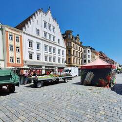 Heute ist Markt auf dem Ludwigplatz
