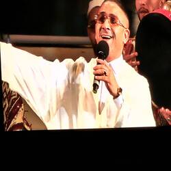 This very famous sufi singer performed. The crowd went wild. We still don't know who he is